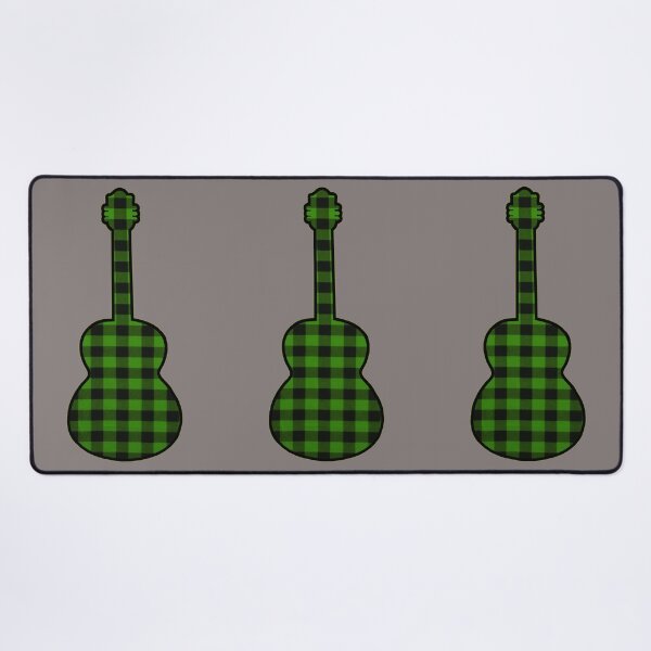 Item preview, Green Rumpled Flannel Guitar designed and sold by janraydesigns.