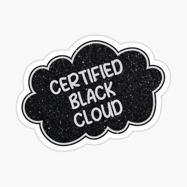 Vista previa del artículo con la obra «Nube Negra Certificada», diseñado y vendido por KMIKBAL7.