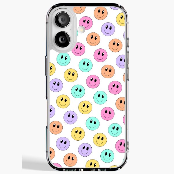 Multicoloured Emoji Smiley Faces Pattern