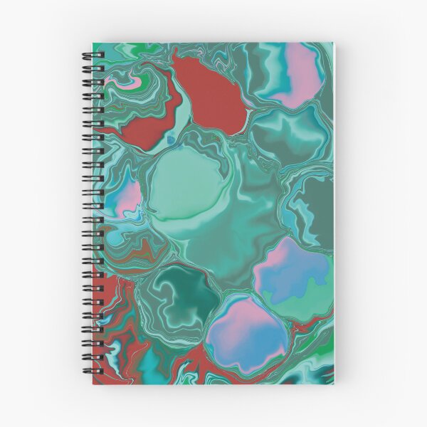 Item preview, Bubble in the sky abstract fluid art green red designed and sold by chuckletuckle.