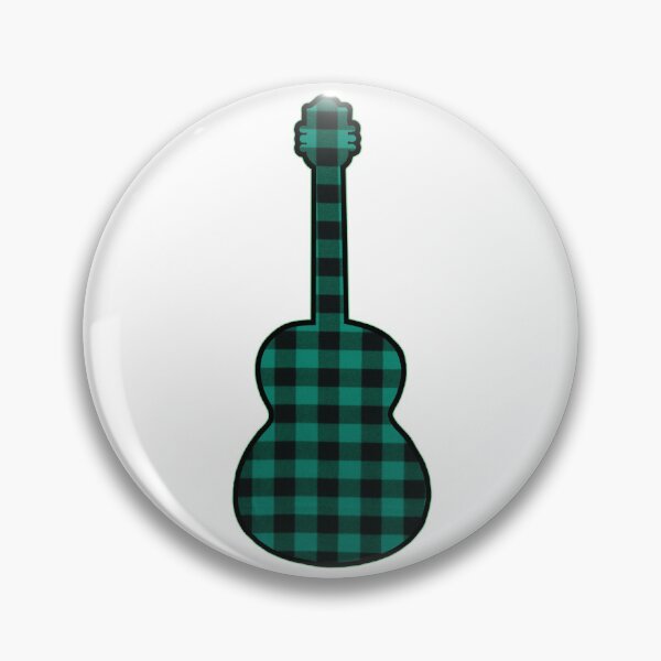 Item preview, Teal Rumpled Flannel Guitar designed and sold by janraydesigns.