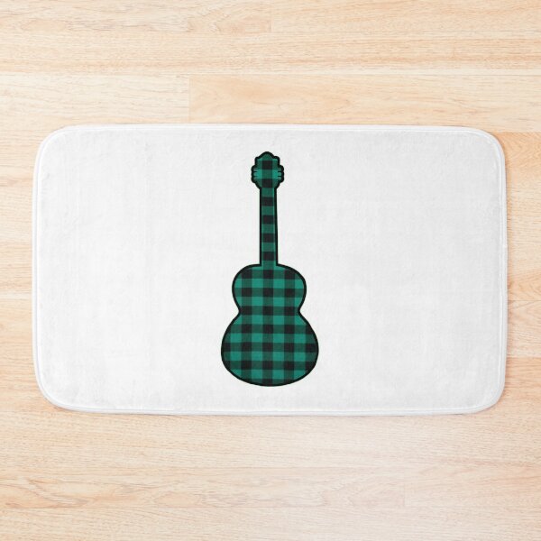 Item preview, Teal Rumpled Flannel Guitar designed and sold by janraydesigns.