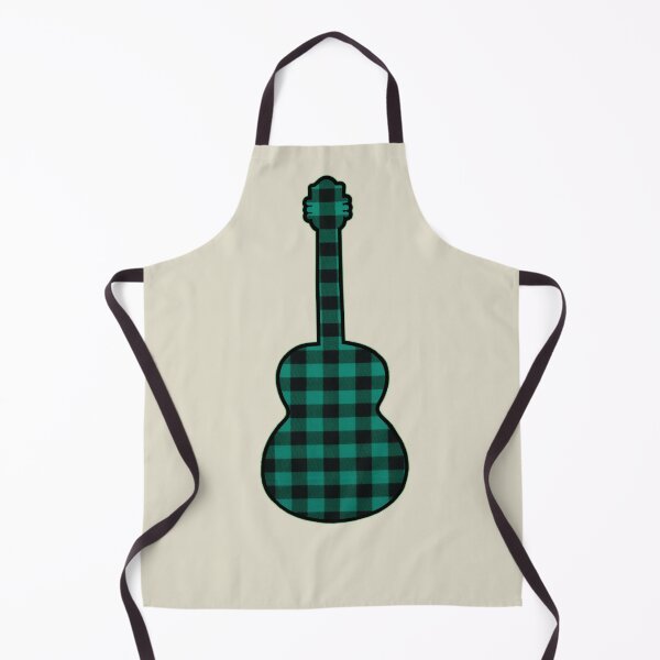 Item preview, Teal Rumpled Flannel Guitar designed and sold by janraydesigns.