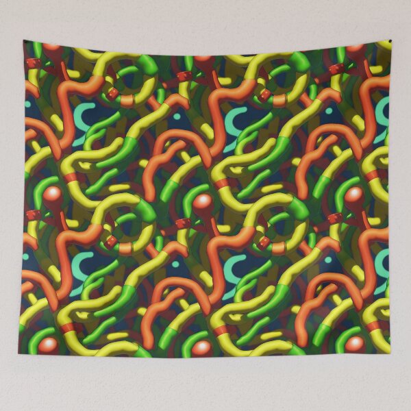 Item preview, Colorful Rubber Tubes - Seemless Pattern designed and sold by LuBits.