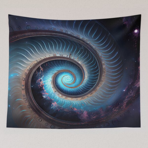 Item preview, Blue Star Cosmic Spiral designed and sold by OccultDreams.