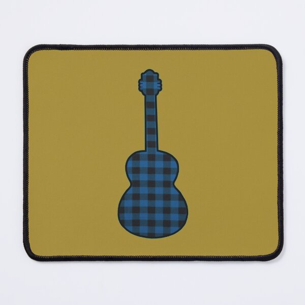 Item preview, Blue Rumpled Flannel Guitar designed and sold by janraydesigns.