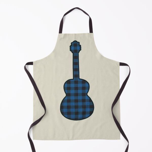 Item preview, Blue Rumpled Flannel Guitar designed and sold by janraydesigns.