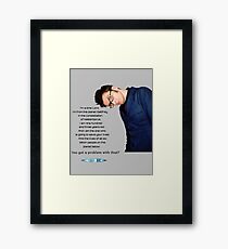 Tenth Doctor Quote Framed Print