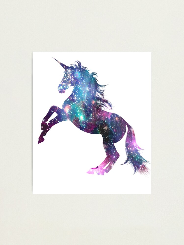 Awesome Rainbow Unicorn Galaxy Sparkle Star Photographic Print By
