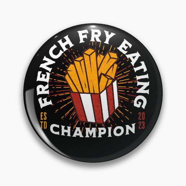 Aperçu de l'œuvre French Fry Eating Champion - Funny Fast Food créée et vendue par TheButtonCrew.