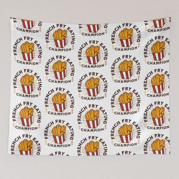 Aperçu de l'œuvre French Fry Eating Champion - Funny Fast Food créée et vendue par TheButtonCrew.