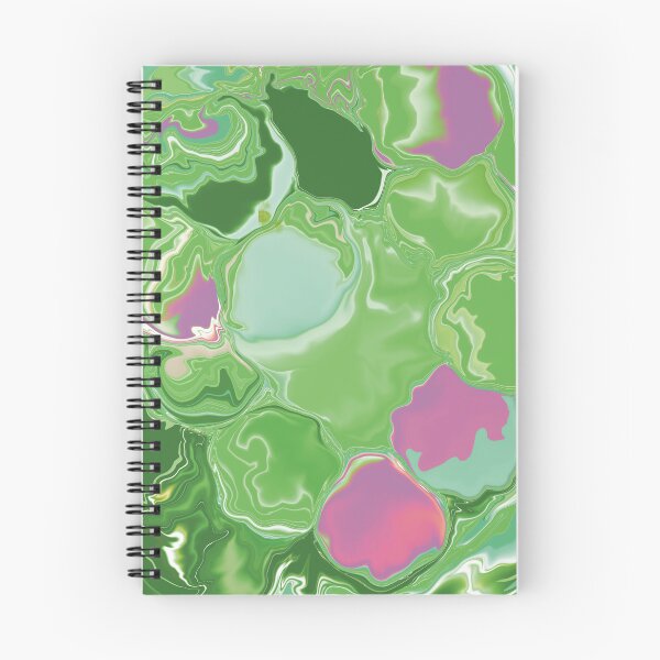 Item preview, Bubble in the sky abstract art green pink designed and sold by chuckletuckle.