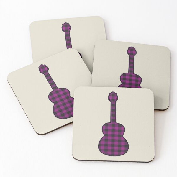 Item preview, Hot Pink Rumpled Flannel Guitar designed and sold by janraydesigns.