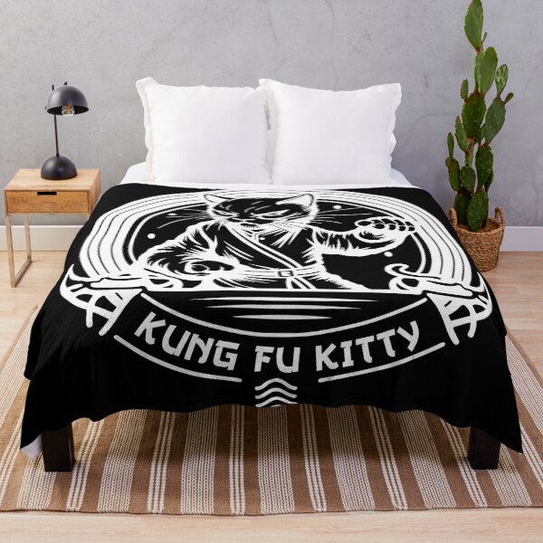Item preview, Kung Fu kittyy illustration designed and sold by Gerald Waters.