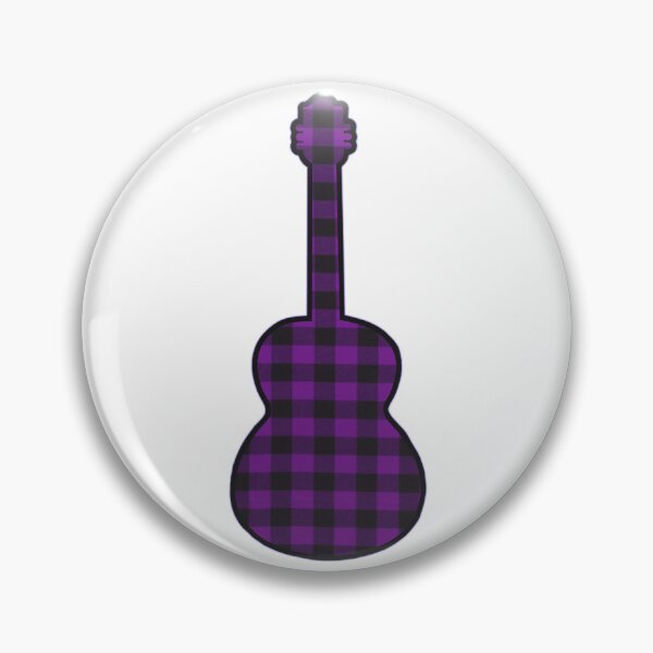 Item preview, Purple Rumpled Flannel Guitar designed and sold by janraydesigns.