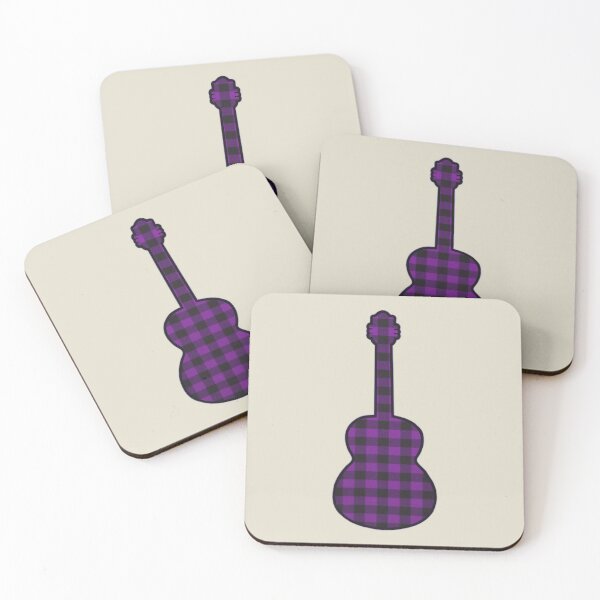 Item preview, Purple Rumpled Flannel Guitar designed and sold by janraydesigns.