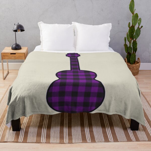 Item preview, Purple Rumpled Flannel Guitar designed and sold by janraydesigns.