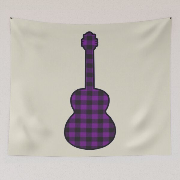 Item preview, Purple Rumpled Flannel Guitar designed and sold by janraydesigns.