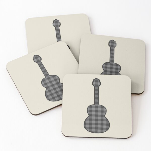 Item preview, Gray Rumpled Flannel Guitar designed and sold by janraydesigns.