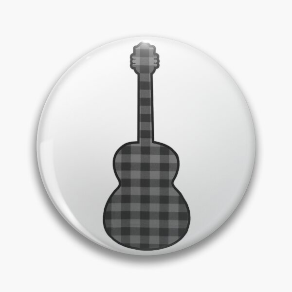 Item preview, Gray Rumpled Flannel Guitar designed and sold by janraydesigns.