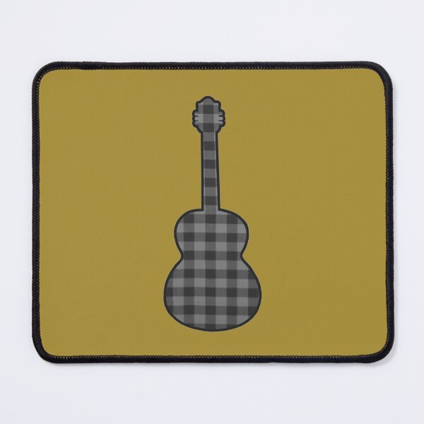 Item preview, Gray Rumpled Flannel Guitar designed and sold by janraydesigns.