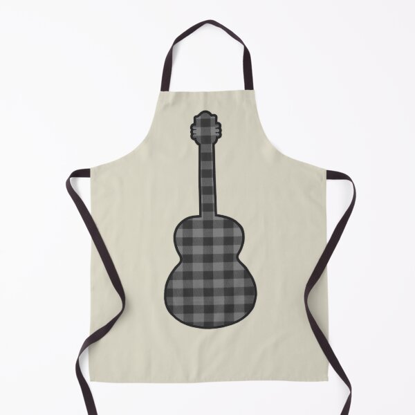 Item preview, Gray Rumpled Flannel Guitar designed and sold by janraydesigns.
