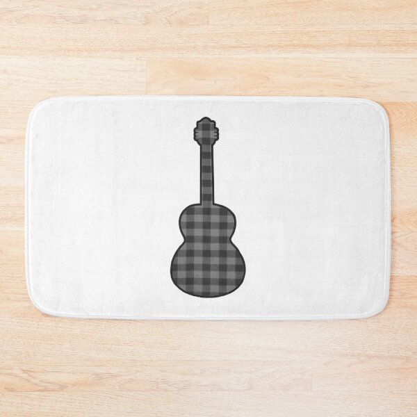 Item preview, Gray Rumpled Flannel Guitar designed and sold by janraydesigns.