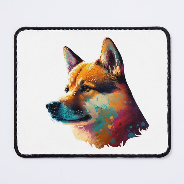 Item preview, Shiba Inu Painting designed and sold by NaNaSpaceStore.