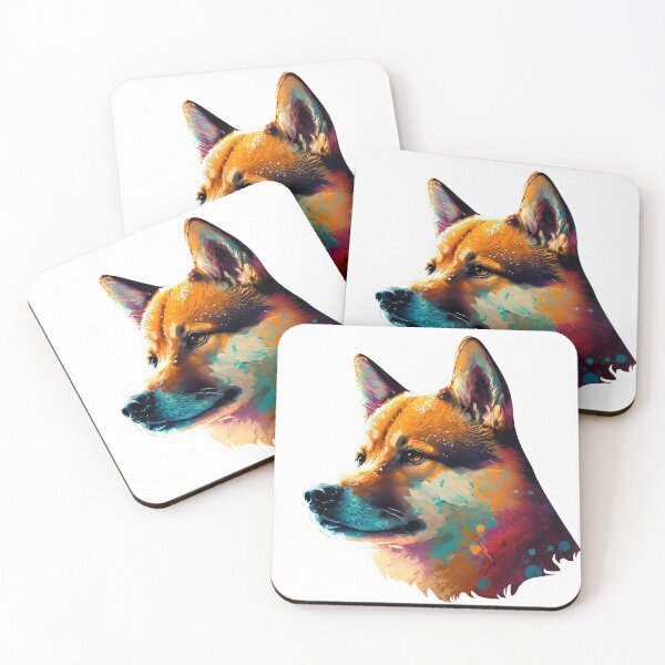 Item preview, Shiba Inu Painting designed and sold by NaNaSpaceStore.