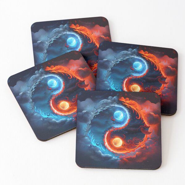 Item preview, Celestial Fire Yin-Yang designed and sold by OccultDreams.