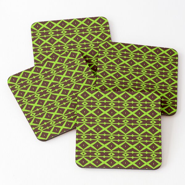 Item preview, Green Moroccan Inspired Latticework Diamond Pattern designed and sold by Sweet  Zoe Shop.