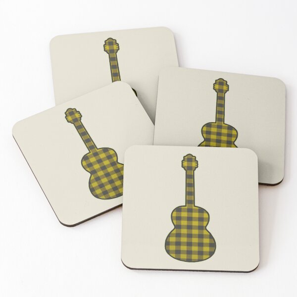 Item preview, Yellow Rumpled Flannel Guitar designed and sold by janraydesigns.