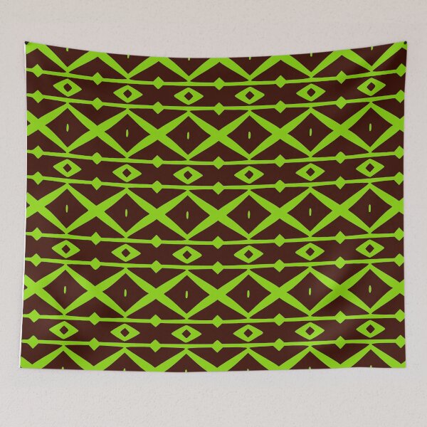 Item preview, Green Moroccan Inspired Latticework Diamond Pattern designed and sold by Sweet  Zoe Shop.