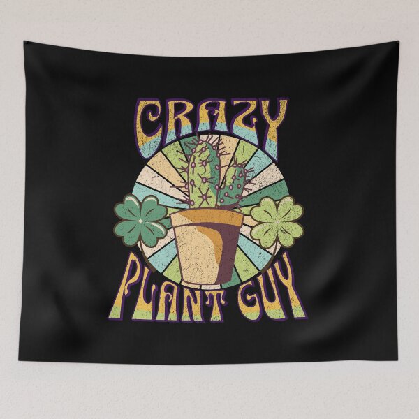 Item preview, Crazy Plant Guy Retro Vintage Design For Plant Lovers designed and sold by CandyDroidMerch.
