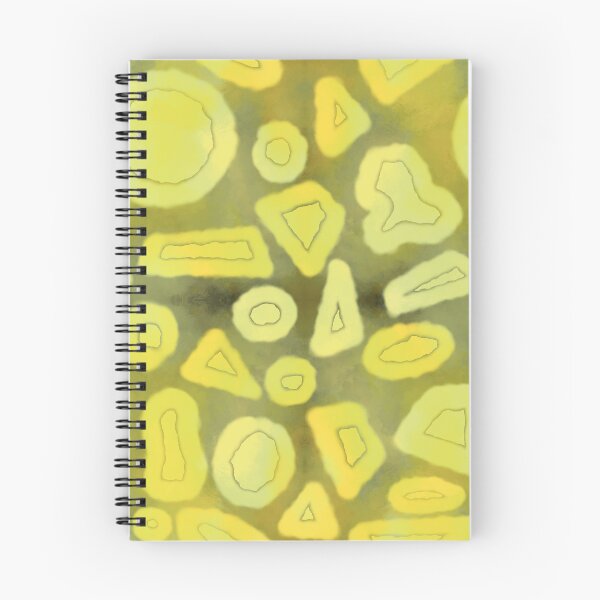 Item preview, Tie and dye Random shapes lemon yellow abstract seamless pattern designed and sold by chuckletuckle.