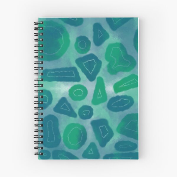 Item preview, Tie and dye Random shapes green blue abstract seamless pattern designed and sold by chuckletuckle.