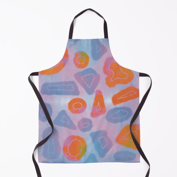 Item preview, Tie and dye Random shapes orange blue abstract seamless pattern designed and sold by chuckletuckle.