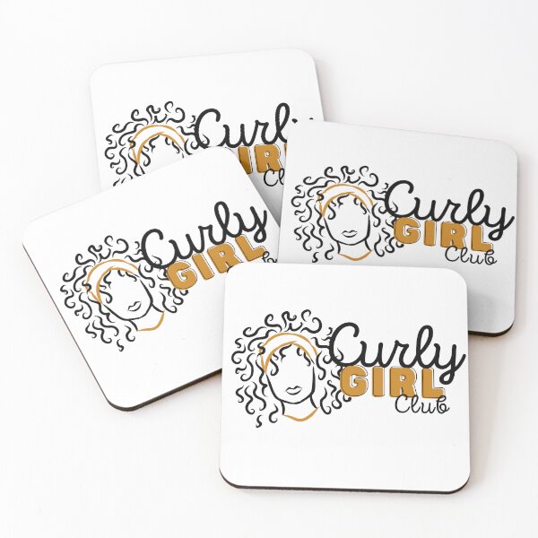 Item preview, Curly Girl Club (Yellow) designed and sold by Curly-Cuties.