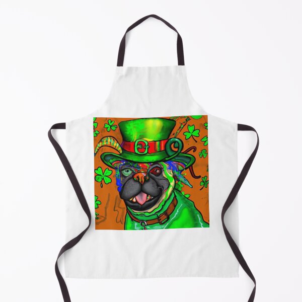 Item preview, Colourful St Patricks day pug. Pug Lover, St Paddys Pug. designed and sold by Doggymadness.