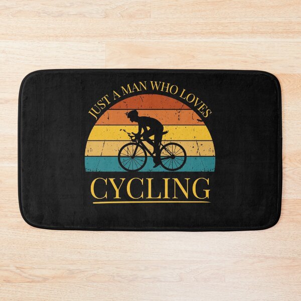 Item preview, Cycling Just a Man Who Loves Cycling Retro Sunset designed and sold by FreeMind-Design.