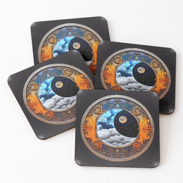 Aperçu de l'œuvre Full Moon Yin-Yang créée et vendue par OccultDreams.