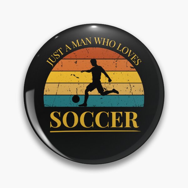 Item preview, Soccer Just a Man Who Loves Soccer Football Retro Sunset designed and sold by FreeMind-Design.