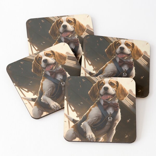Item preview, Happy-go-lucky Beagle designed and sold by Left-Hand-Tree.
