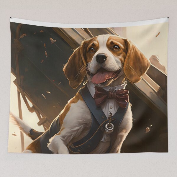 Item preview, Happy-go-lucky Beagle designed and sold by Left-Hand-Tree.