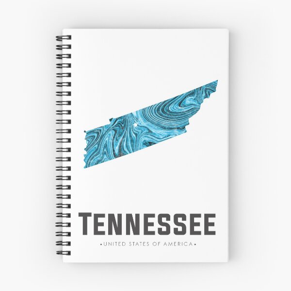 Item preview, Tennessee Map Art Abstract in Blue designed and sold by Studio Grafiikka.