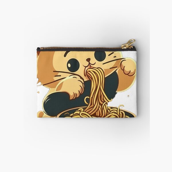 Item preview, cat eating spaghetti, comedic designed and sold by Benjamin Christopher.