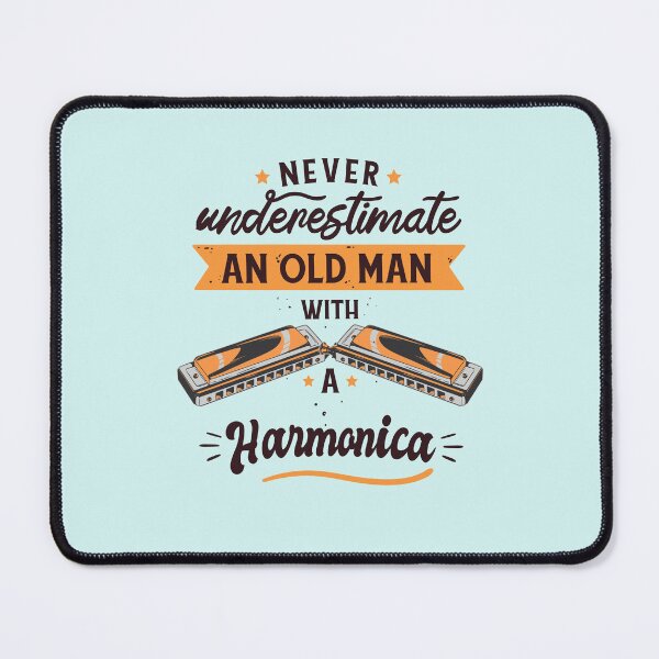 Item preview, Vintage Harmonica Player Art designed and sold by MrEddie10.
