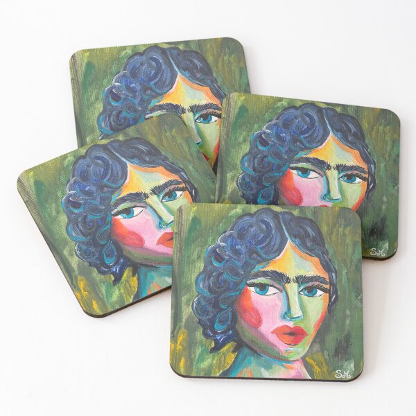 Item preview, Abstract female portrait painting designed and sold by artbysarana.