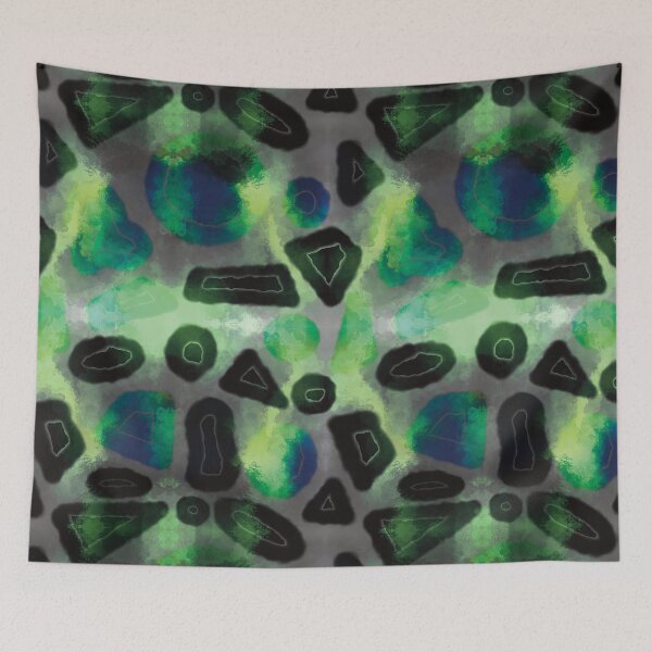 Item preview, Tie and dye Random shapes fungus abstract seamless pattern designed and sold by chuckletuckle.