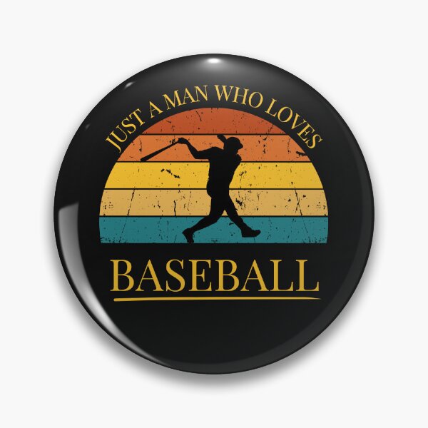 Item preview, Baseball Just a Man Who Loves Baseball Retro Sunset designed and sold by FreeMind-Design.